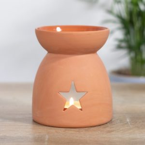 Star cutout terracotta effect burner